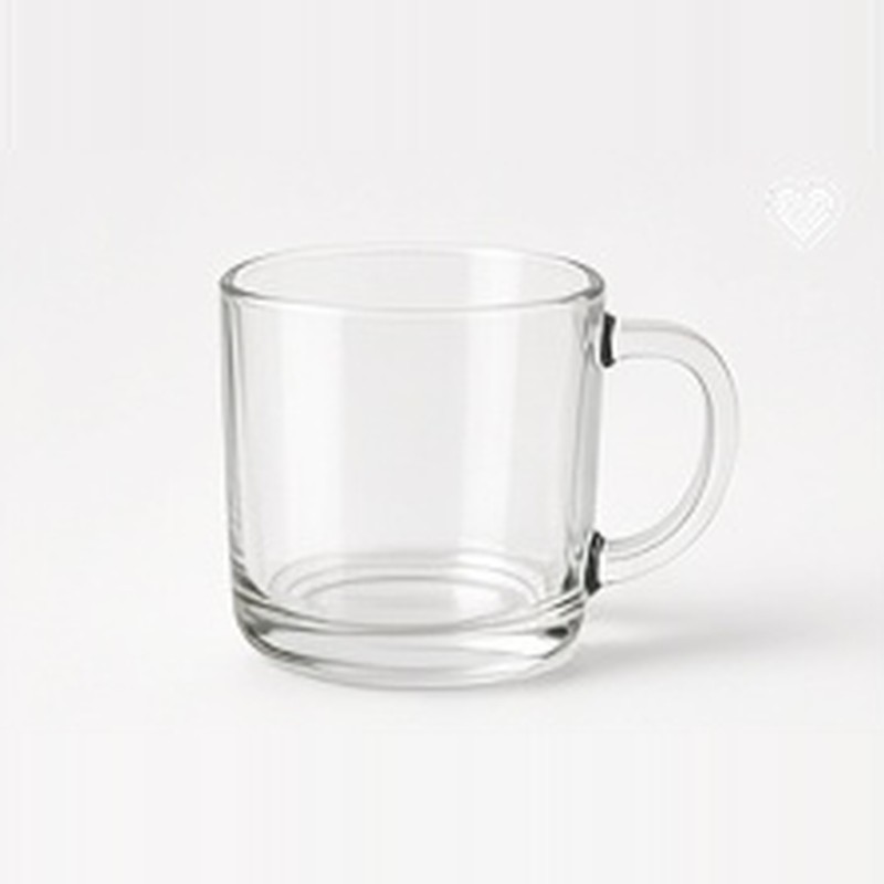 Brew Cafe Glass Mug, clear glass