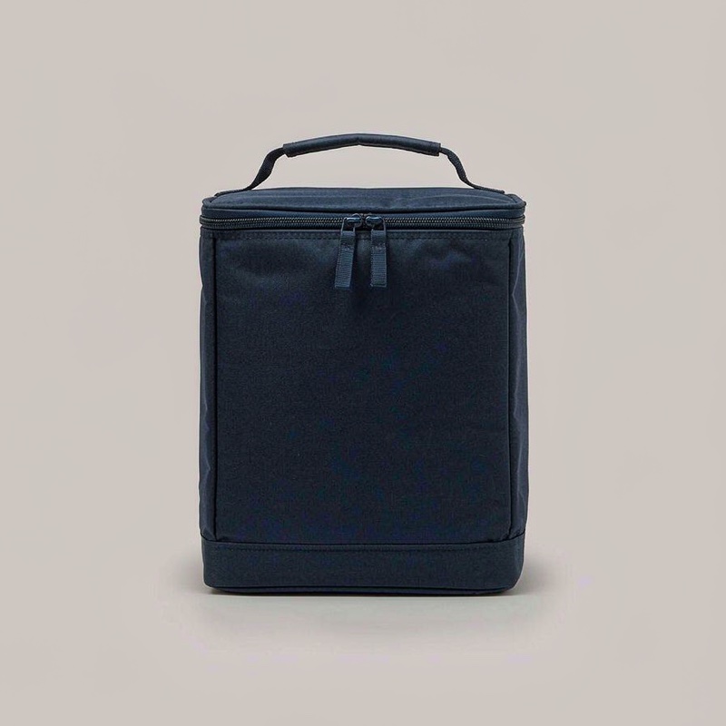 Trades Lunch Cooler Bag, navy with a top handle